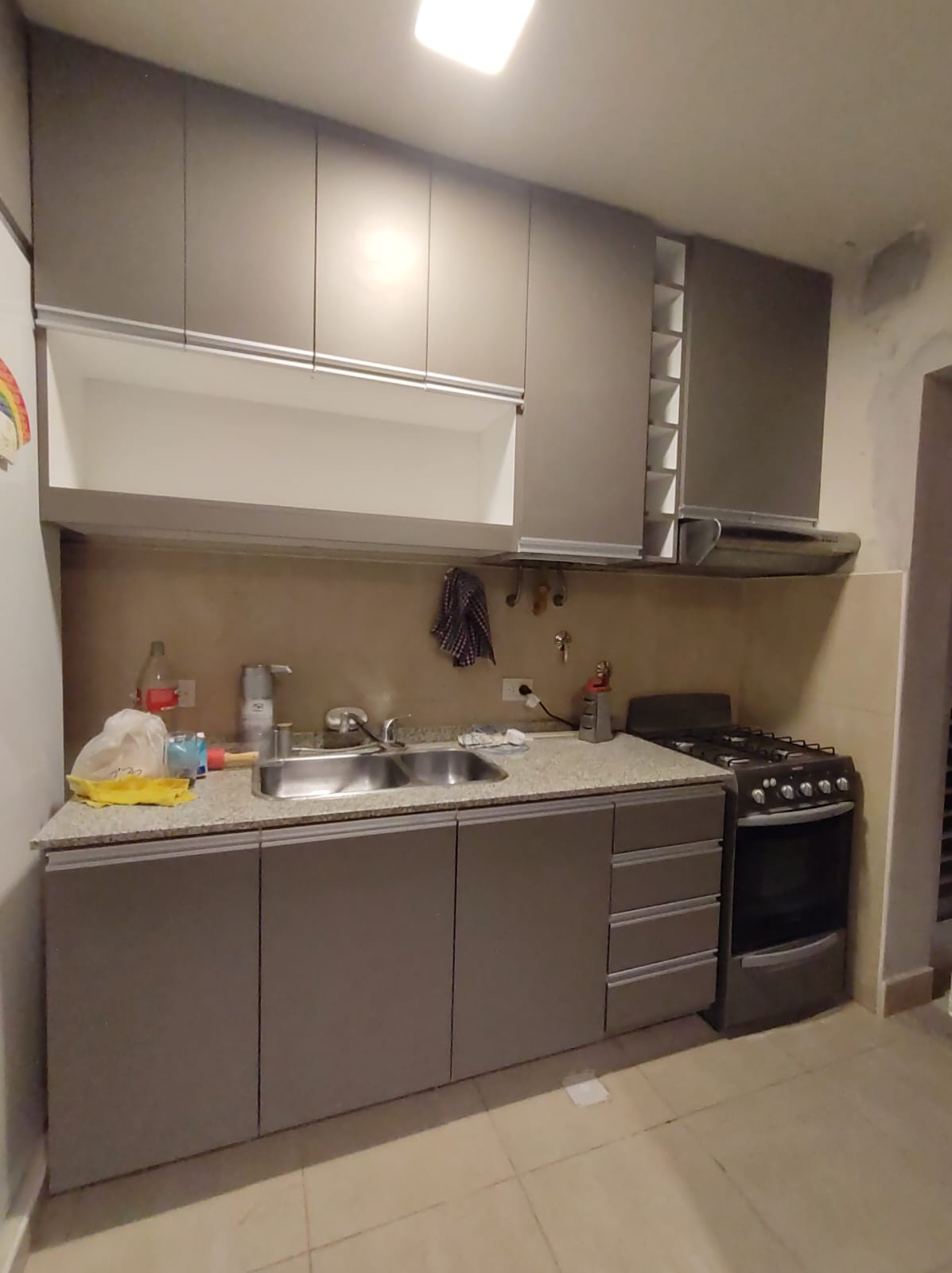 Cocina en Melamina Gris Cubanita